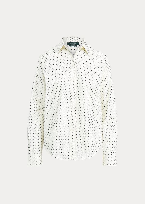 Women's Ralph Lauren Easy Care Polka-Dot Shirts | 153429YVD